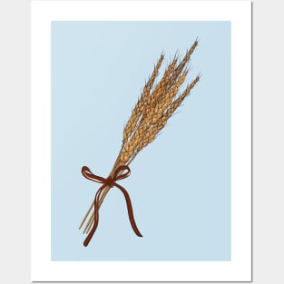 Wheat stack Posters and Art